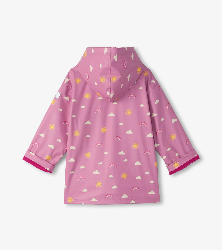 sun charms zip up rain jacket