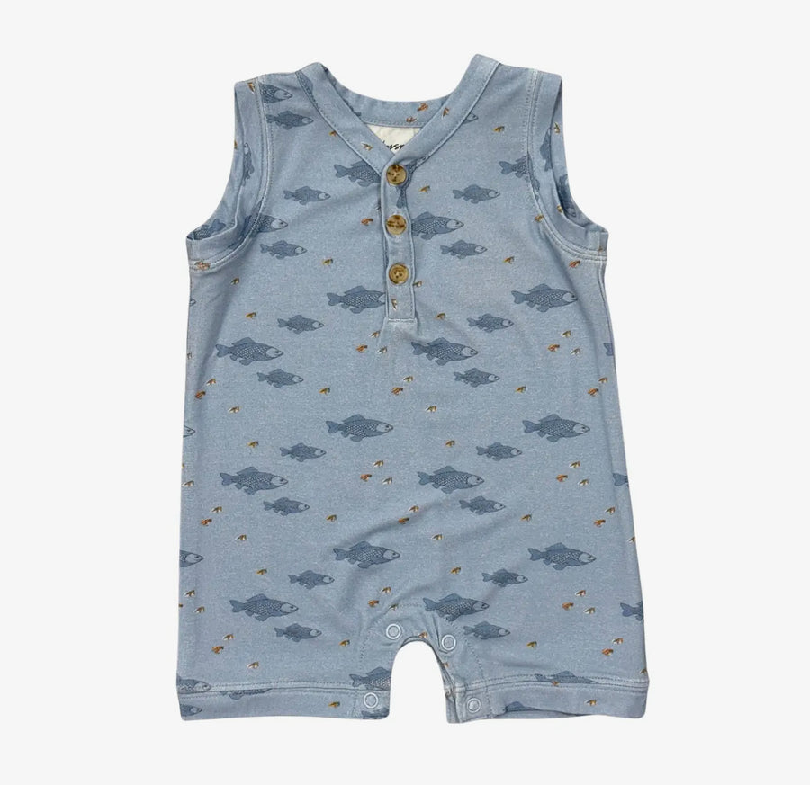 Fish Sleeveless Romper