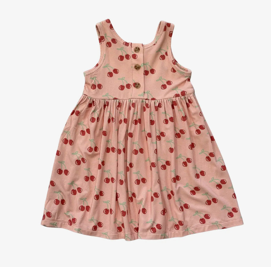 Cherries Henley Tank Dress