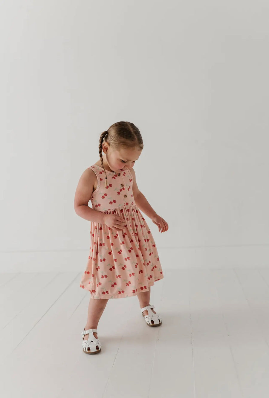 Cherries Henley Tank Dress