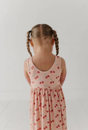Cherries Henley Tank Dress