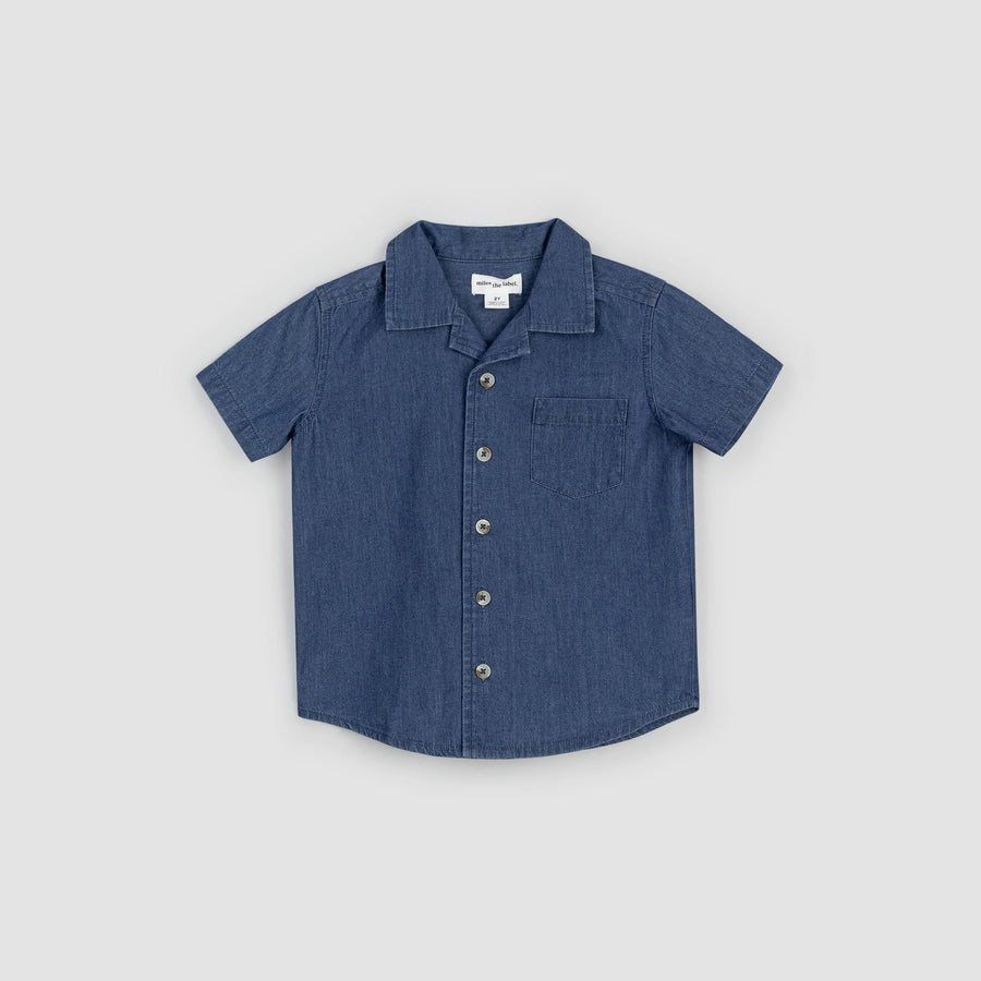 Short Sleeve Chambray Shirt