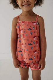 American Cowgirl Gauze Tank Short Set