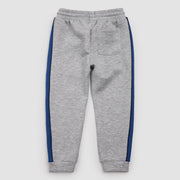 Grey Mix and Blue Stripe Scuba Knit Joggers