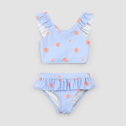 Shells Print on Light Blue Bikini