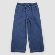 Denim Wide Leg Girl's Pants