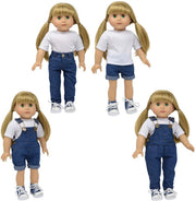 18" Doll Denim Jean Set of 4