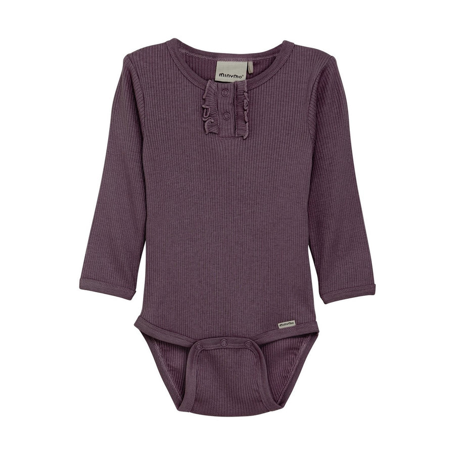 Dark Plum Rib Bodysuit