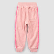 Retro Stripe on Miles Pink Velour Joggers