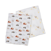 Lulujo Cotton Swaddles 2 pack