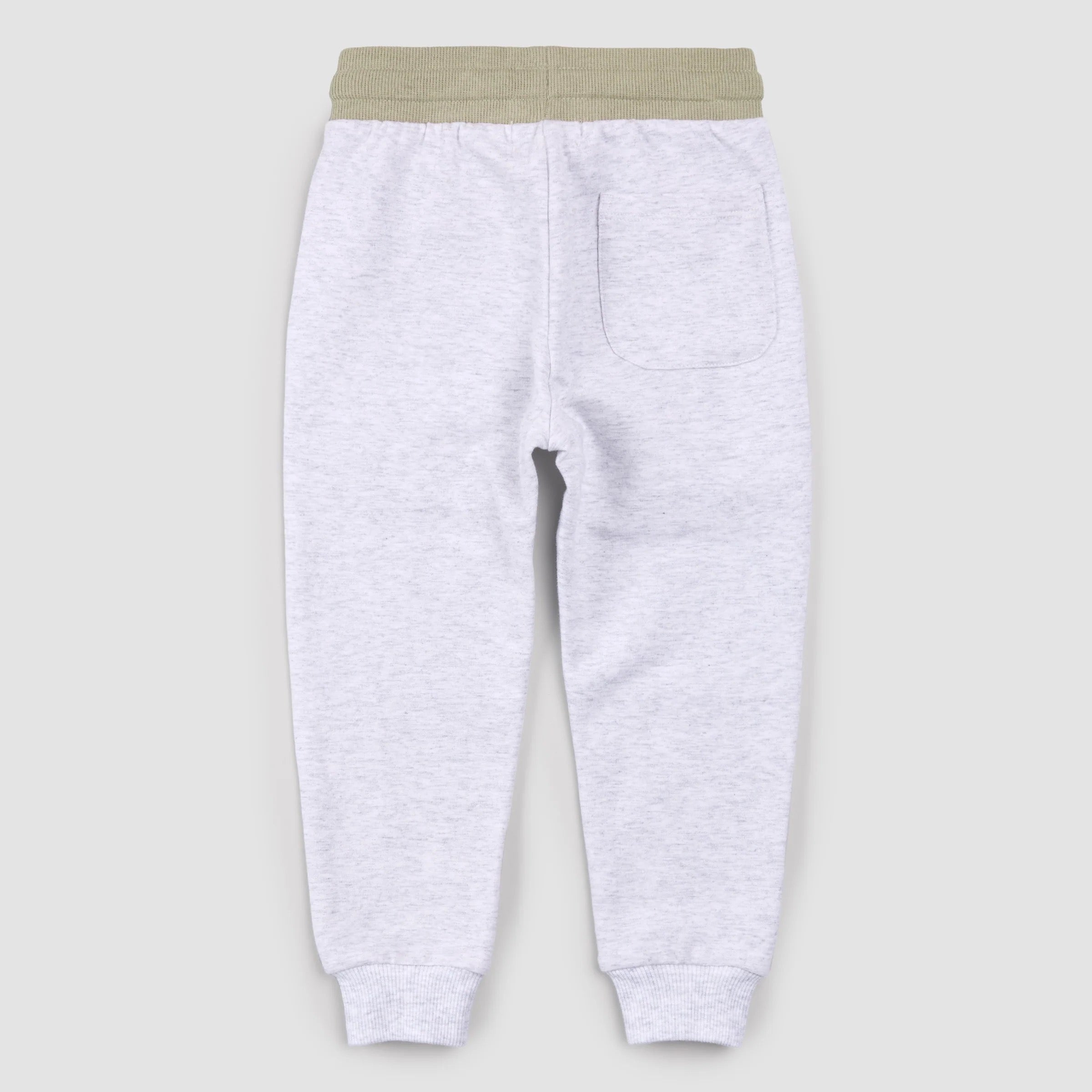 Miles Blue Patched Light Grey Joggers