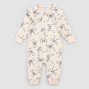 Locket Print on Ivory Playsuit