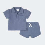 Royal Blue Beach Terry Short Set