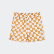Checkerboard Swim Trunks