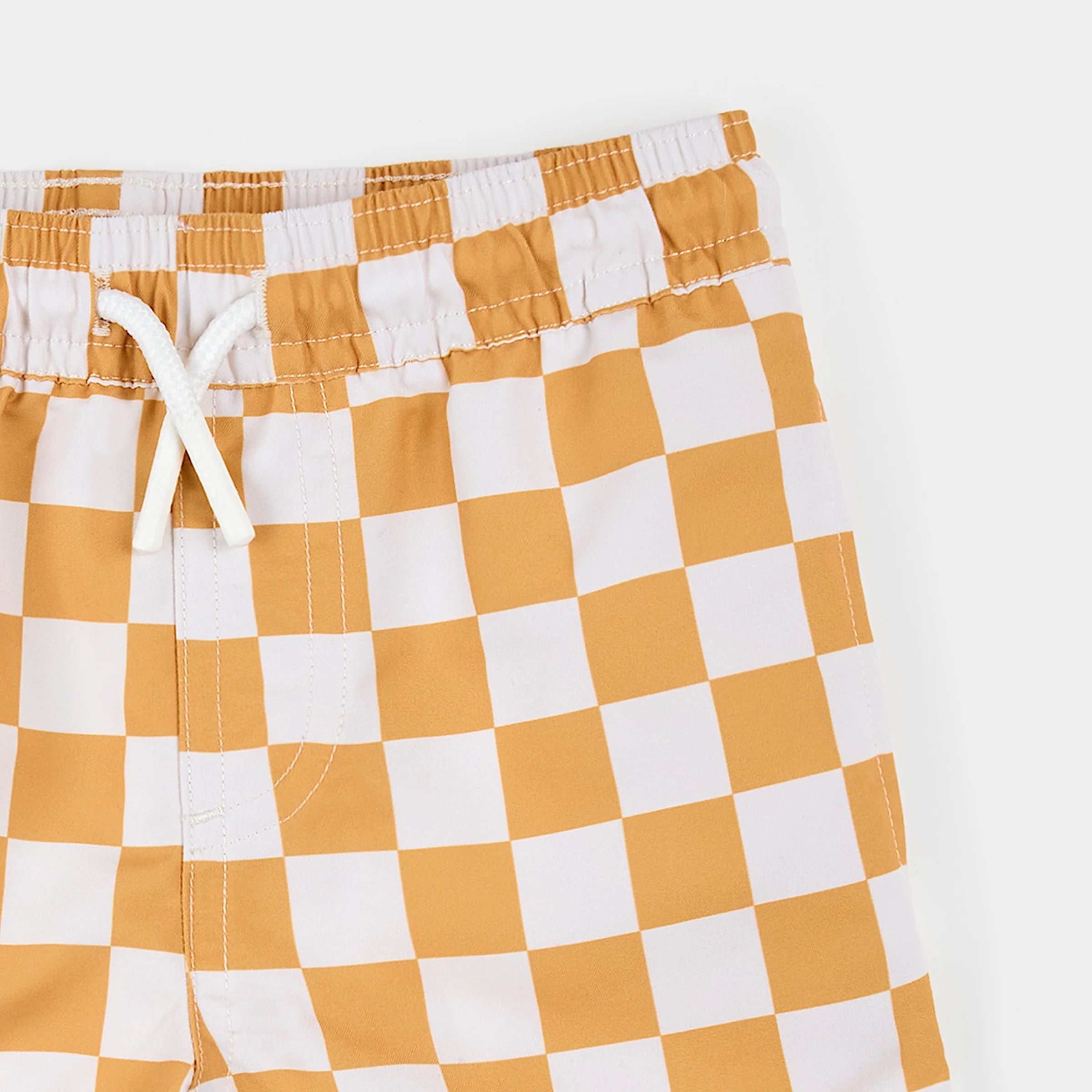 Checkerboard Swim Trunks