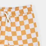 Checkerboard Swim Trunks