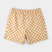 Checkerboard Men's Swim Trunks