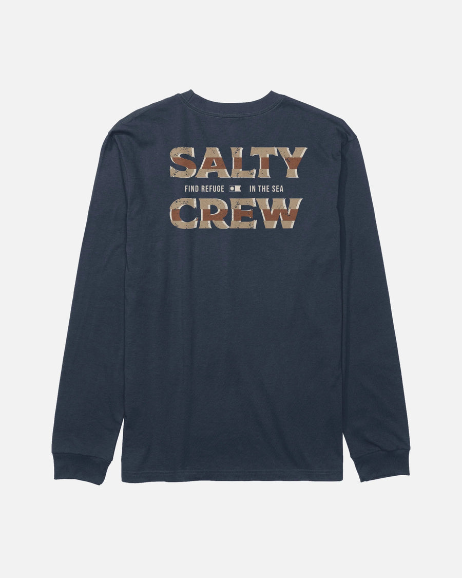 Offset Boys Long Sleeve Tee - Navy