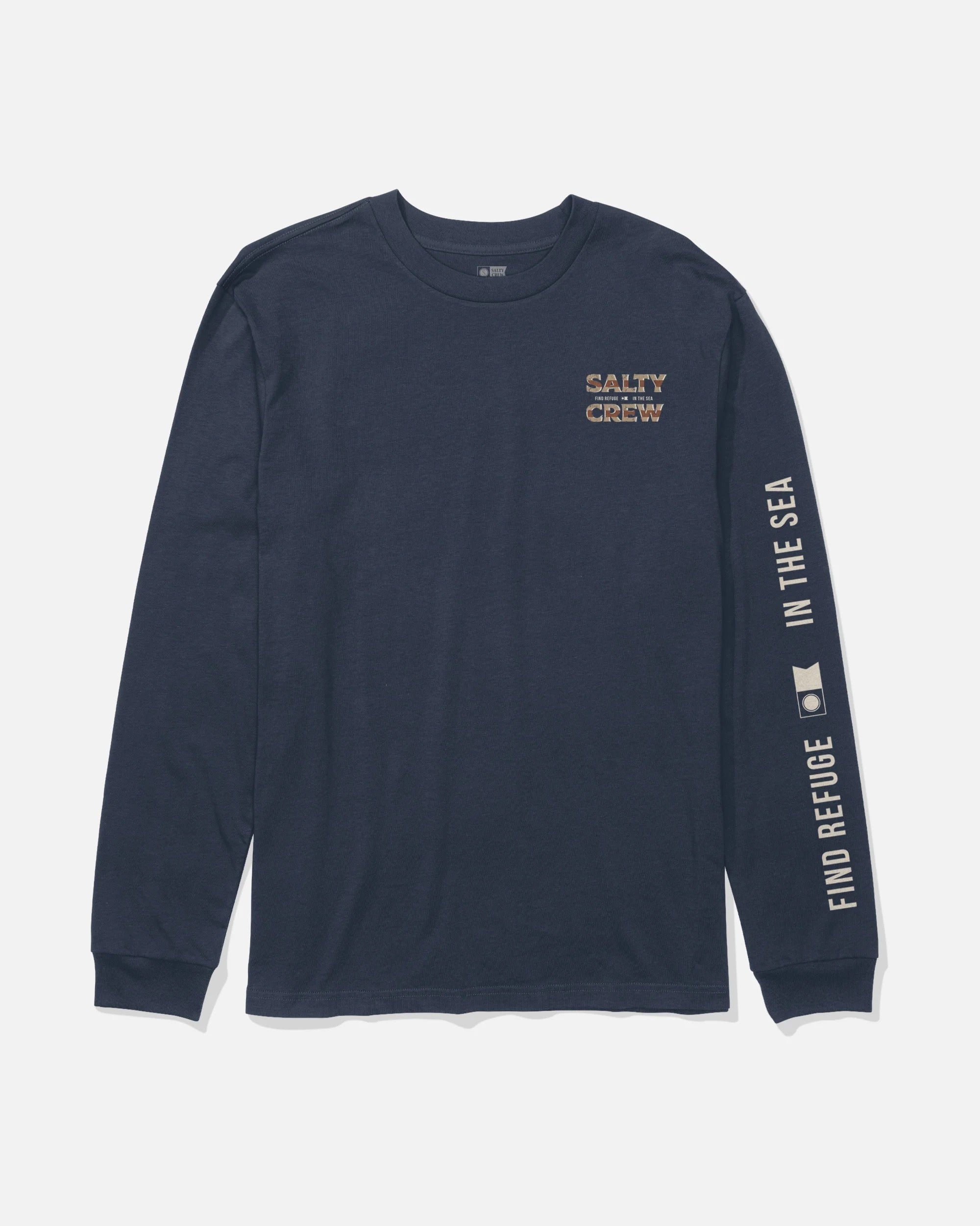Offset Boys Long Sleeve Tee - Navy