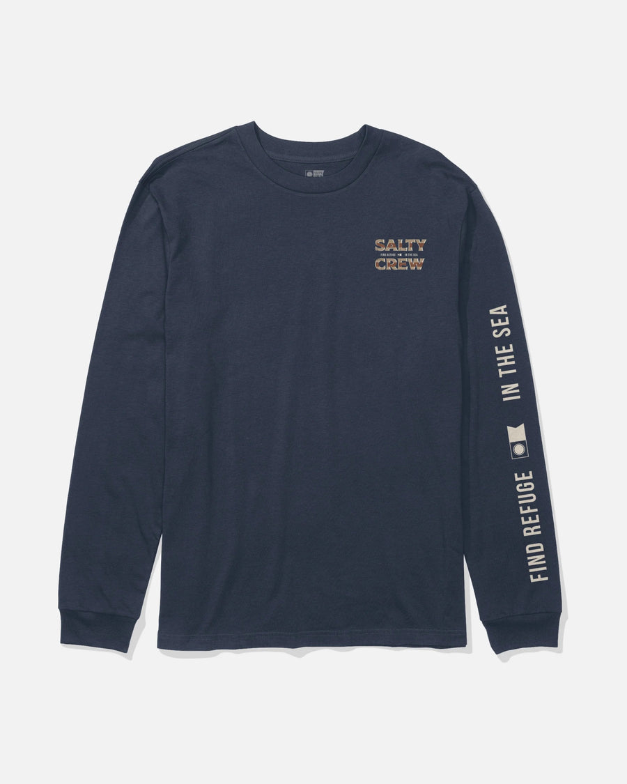 Offset Boys Long Sleeve Tee - Navy