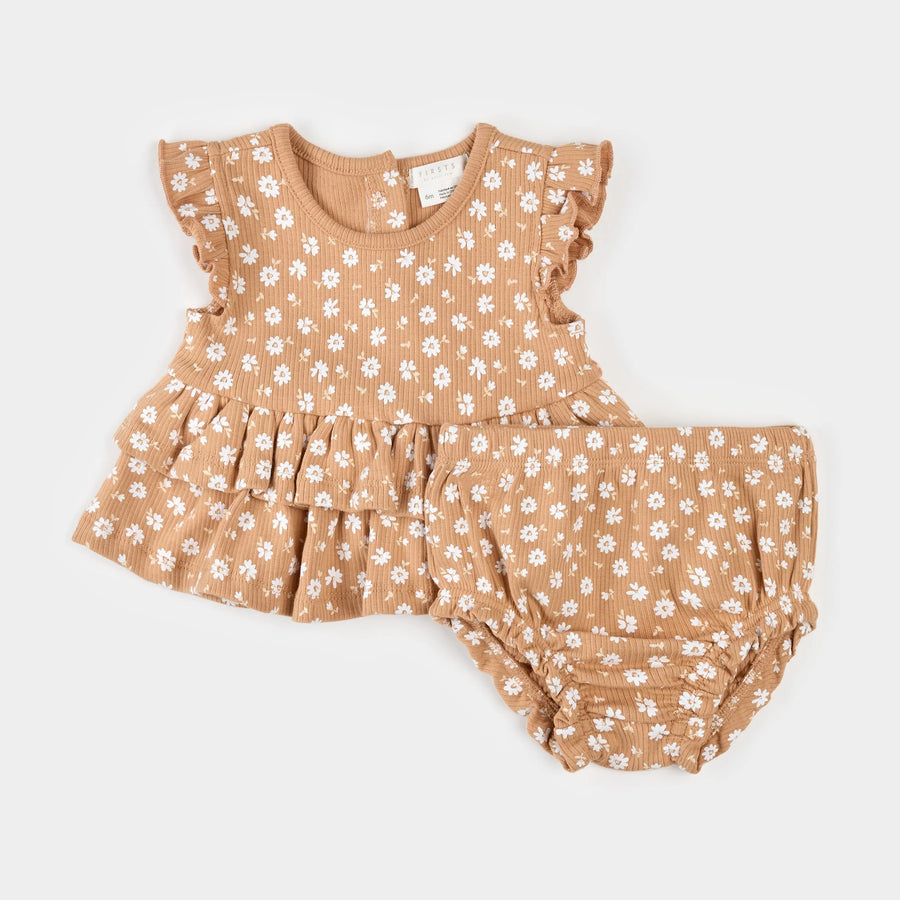 Spice Floral Print Outfit Set