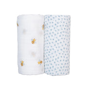 Lulujo Cotton Swaddles 2 pack