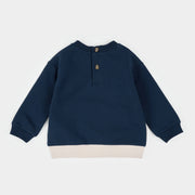 Color Block Dress Blue Outfit Set