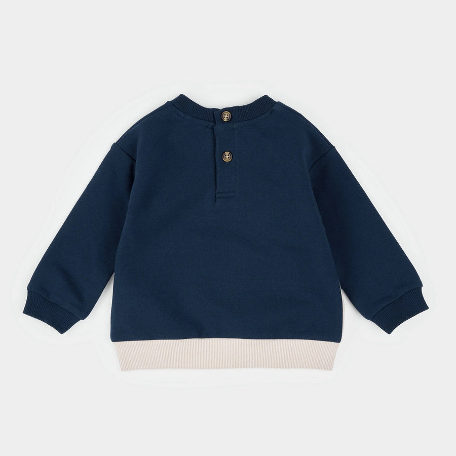 Color Block Dress Blue Outfit Set