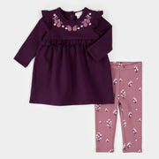 Figs Print on Terry Dress Set