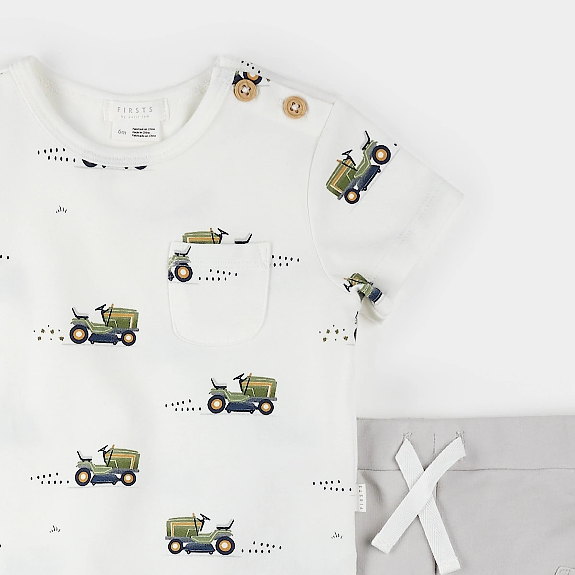 Lawnmower Print Short Set
