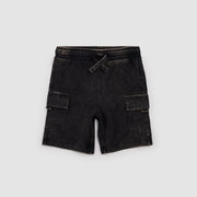 Racing on Black Acid Wash Shirt and Shorts Set