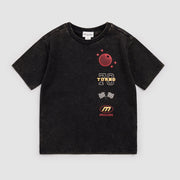 Racing on Black Acid Wash T-Shirt