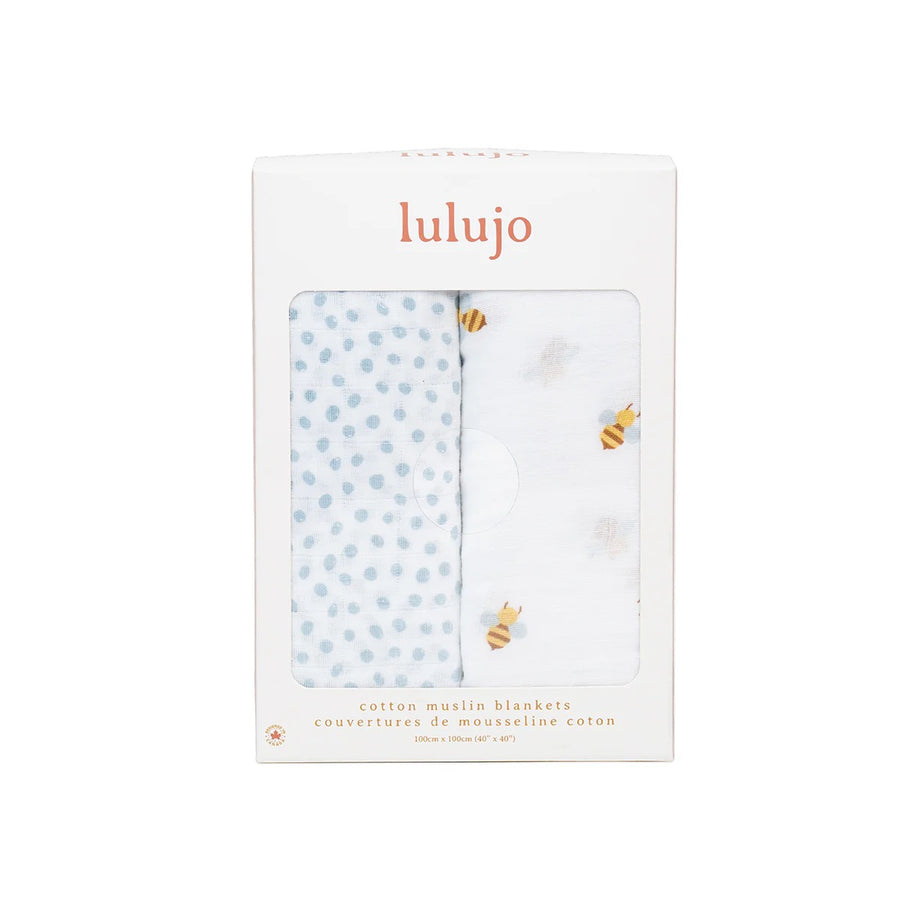 Lulujo Cotton Swaddles 2 pack