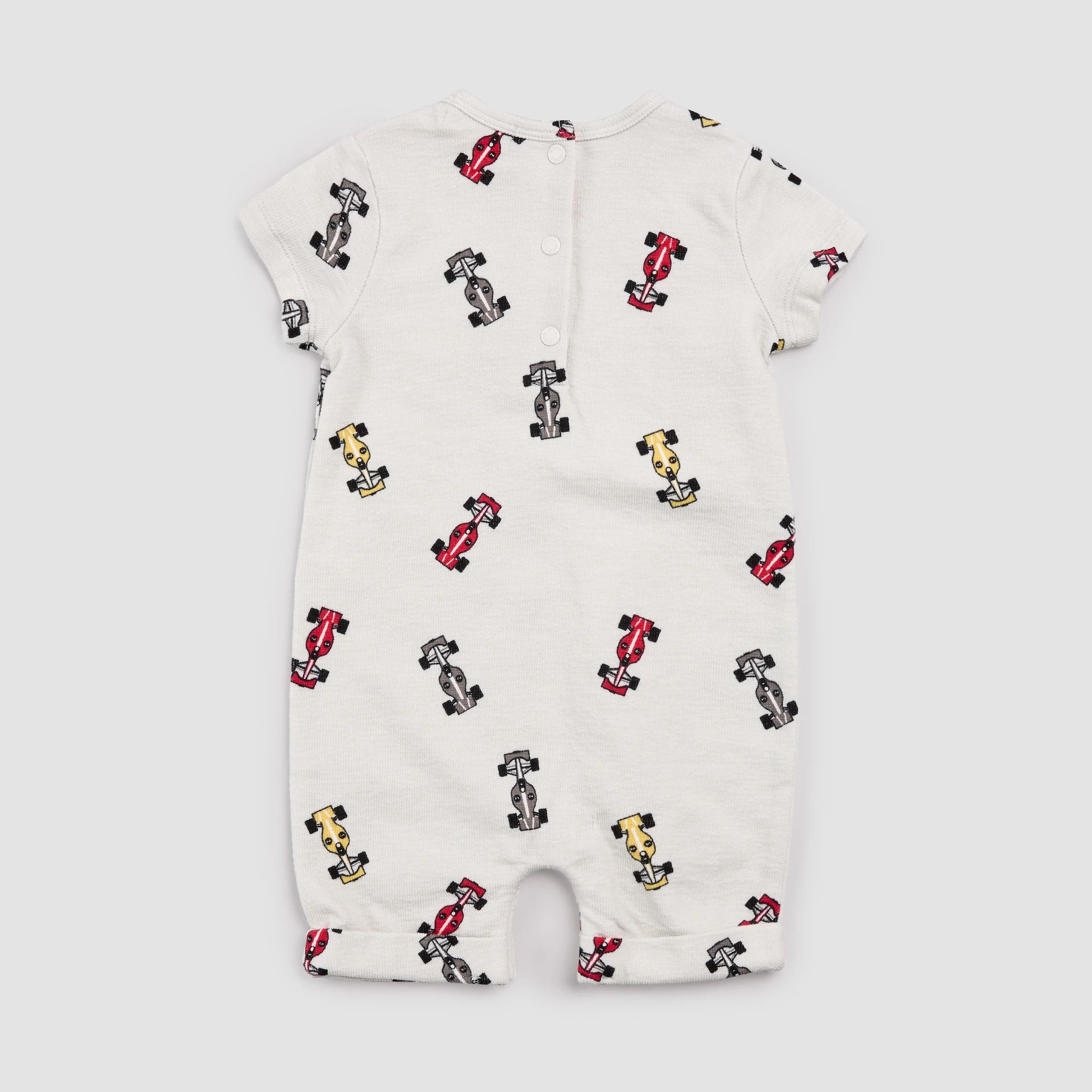 Race Cars on Grey Playsuit