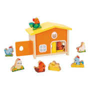 Farm | My First Henhouse | 10 Pieces Toy Set | Wood Toy