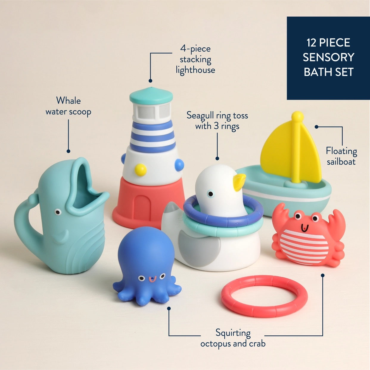 Seaside Splash Gift Set™ Bath + Water Toy