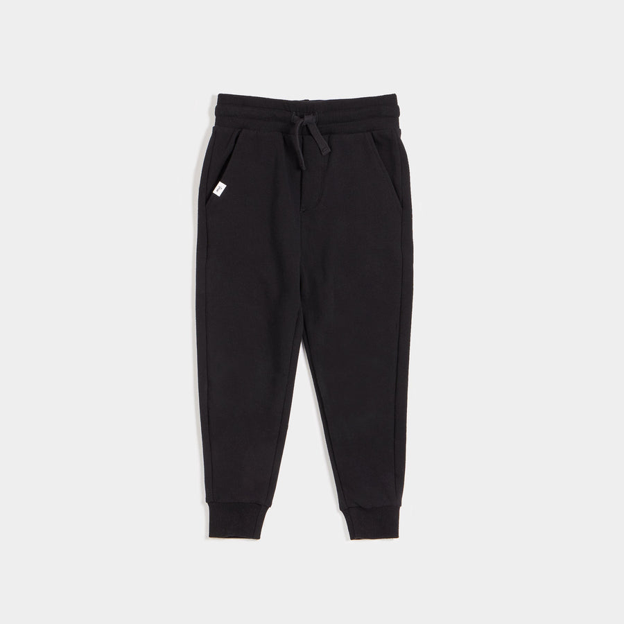 Miles Pure Black Joggers