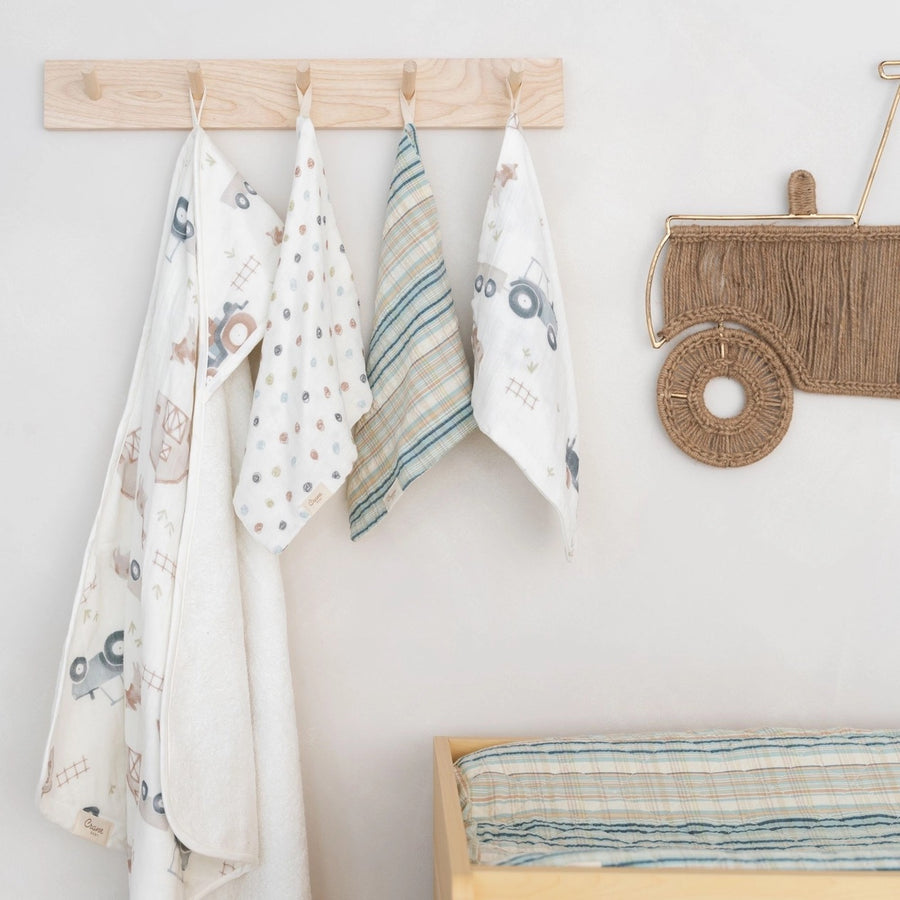 Hooded Baby Bath Towel & Washcloth Set