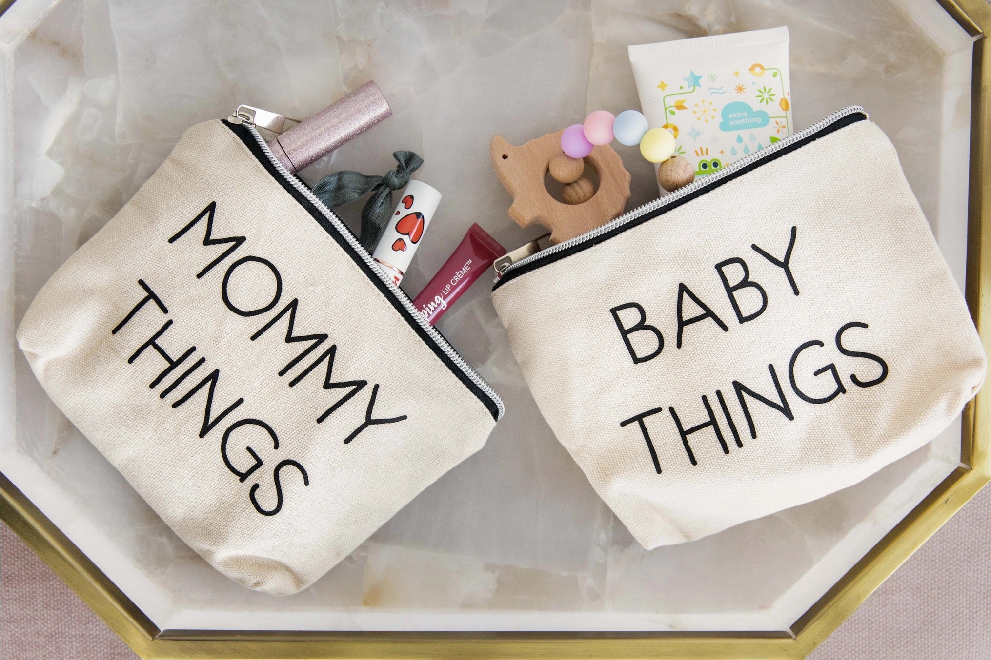 Mommy and Baby Travel Pouches