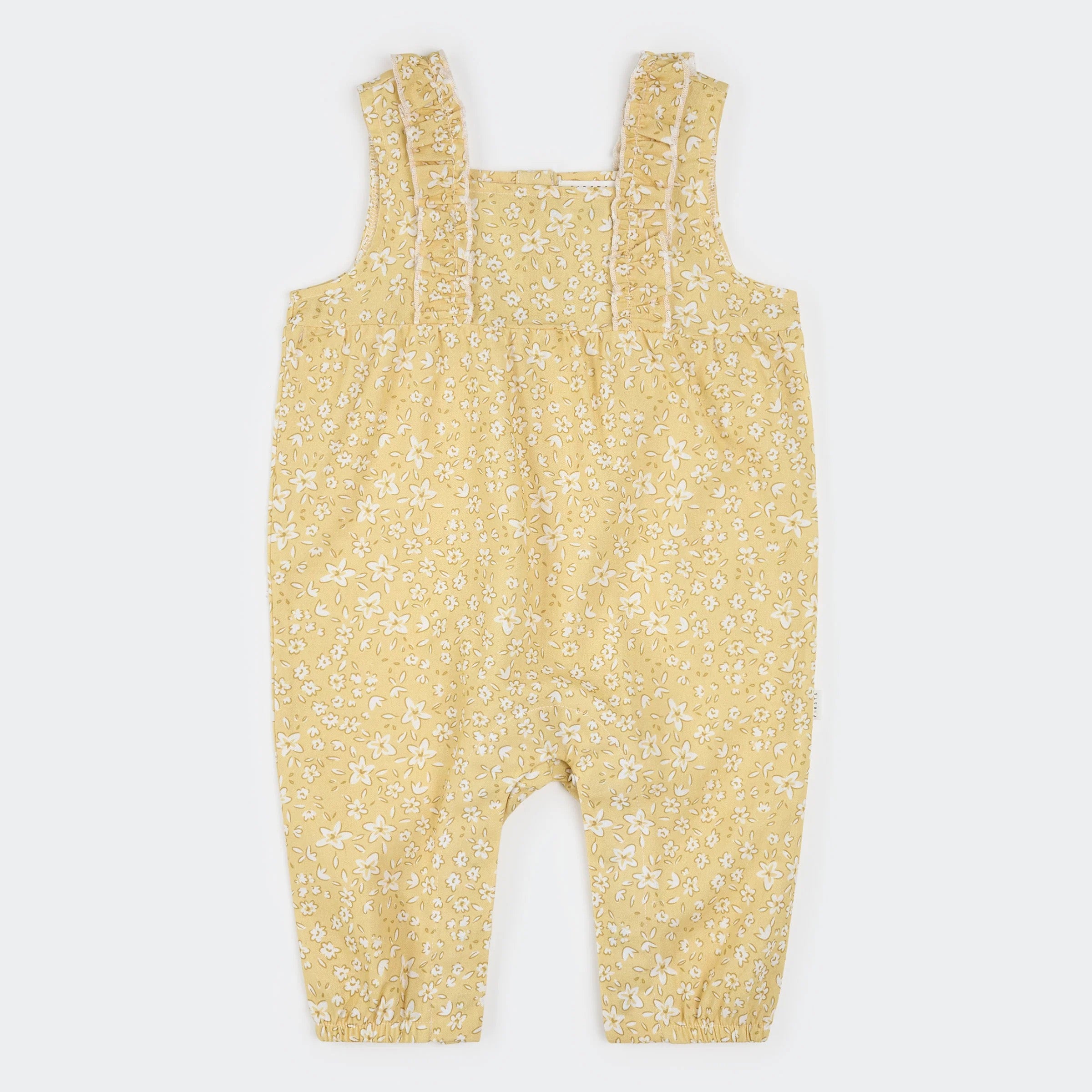 Daffodil Ruffle Cross Hatch Playsuit