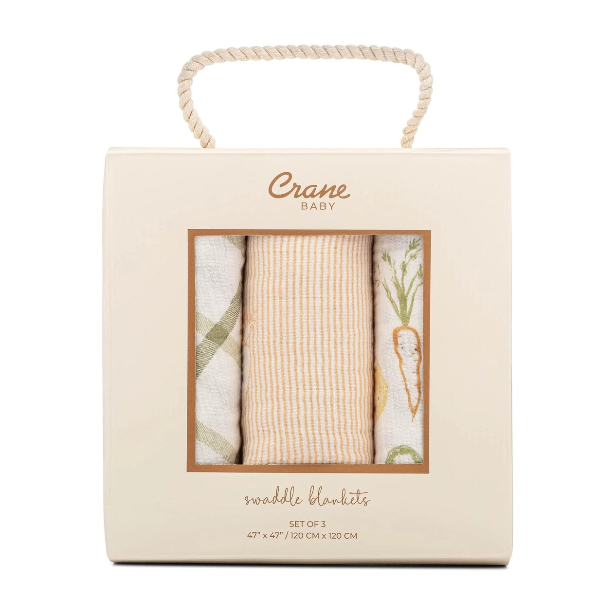 Cotton Muslin Swaddle Blanket Set (Set of 3)