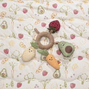 Clementine Fruits & Veggies Soft Plush Activity Ring