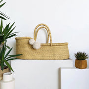 African Moses Basket Vegan Handle w/ pad