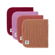 Muslin Burp Cloths (4 Pack)