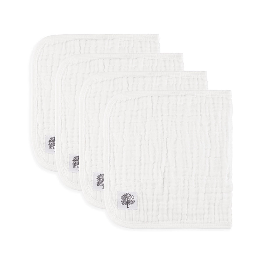 Muslin Burp Cloths (4 Pack)