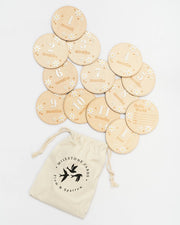 Wooden Milestone Cards