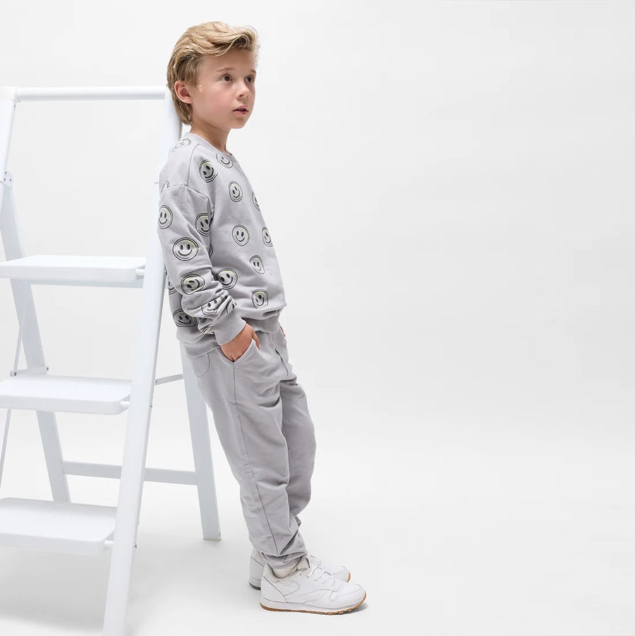 Smoke Grey Fleece Joggers