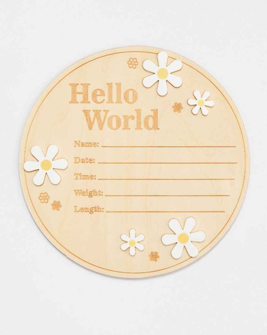 Wooden Milestone Cards