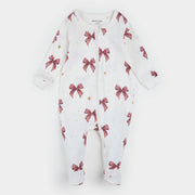 Glitter & Bows Print on Ivory Sleeper