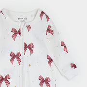Glitter & Bows Print on Ivory Sleeper